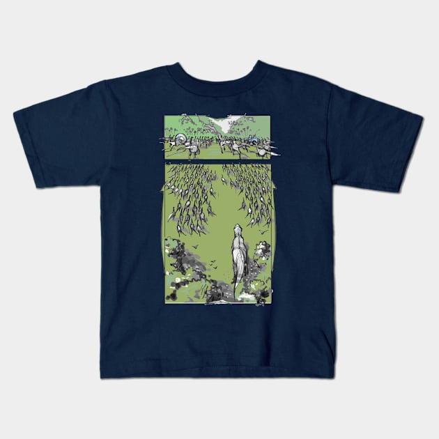 Story Board Kids T-Shirt by JurassicArt